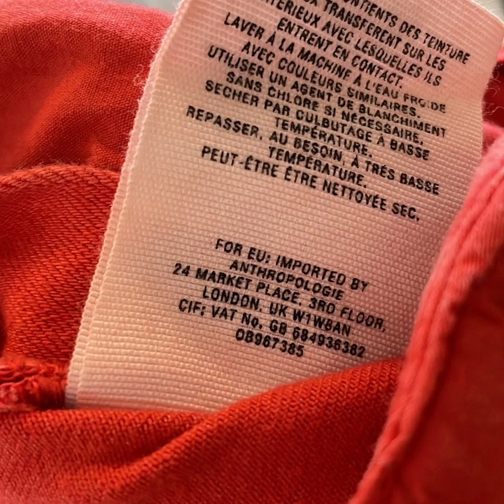 Anthro | Pilcro & The Letterpress | High Rise Coral Crop Denim Jegging Legging